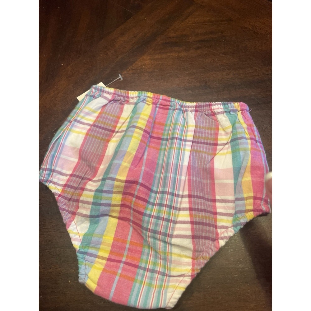 Ralph Lauren Pink Madras plaid bloomers shorts diaper cover 18 month - Picture 3 of 3